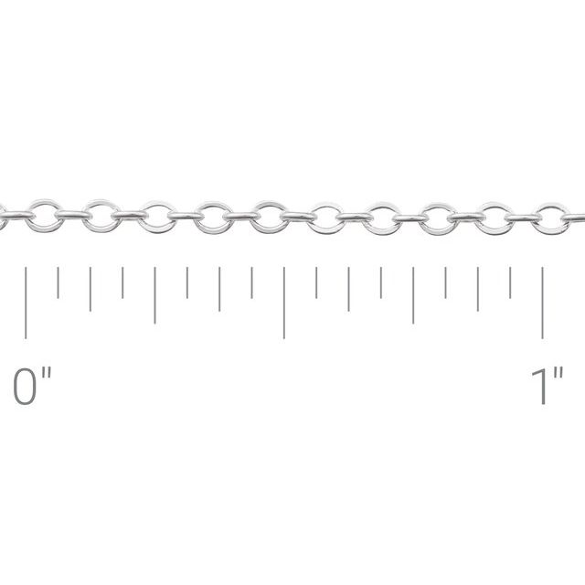 Sterling Silver 1.75 mm Cable Chain by the Inch
