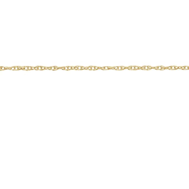 14K Yellow .75 mm Rope Chain by the Inch