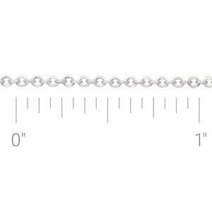 Sterling Silver 1.5 mm Cable Chain by the Inch