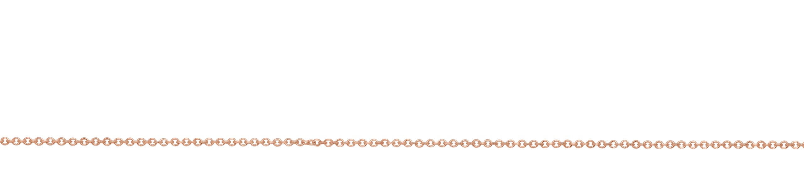 14K Rose Gold-Filled  1.5 mm Cable Chain by the Inch