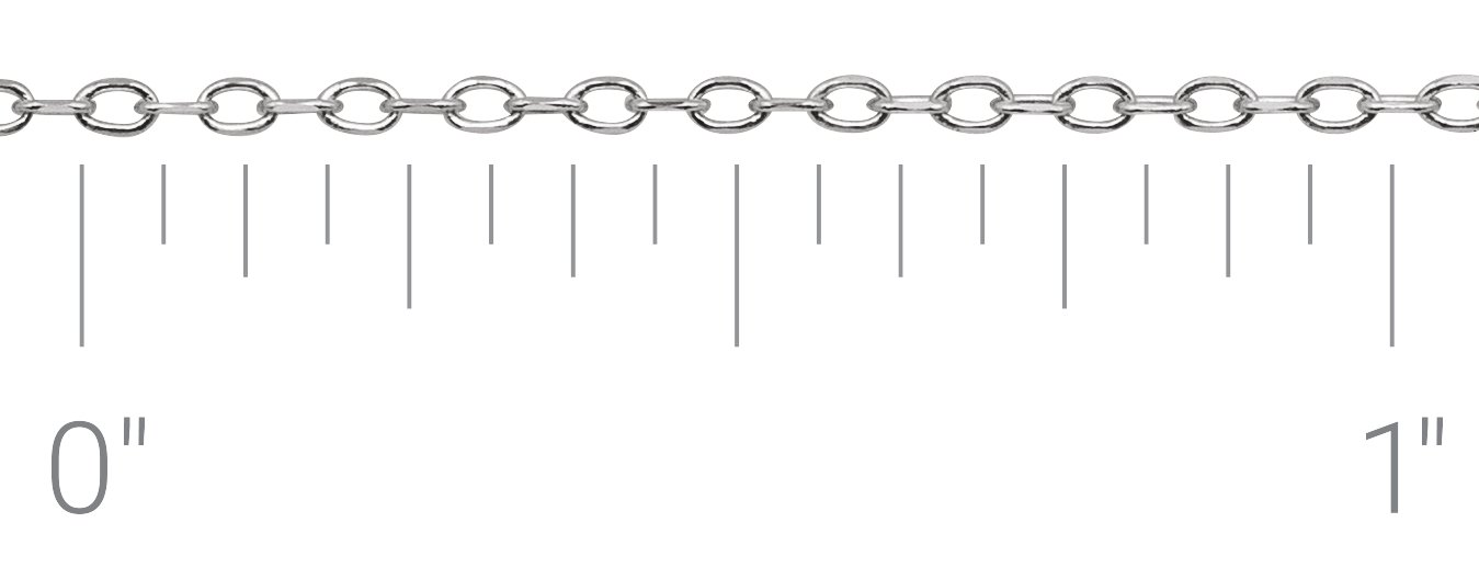 .80 mm Diamond-Cut Cable 24" Chain