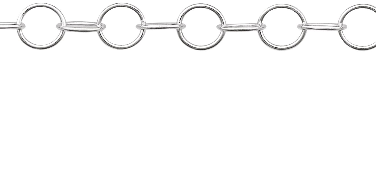 14K Yellow Gold-Filled 3.5 mm Round Cable Chain by the Inch view 2