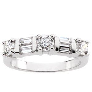 Platinum Diamond Anniversary Band .9 CTW Ref 335046