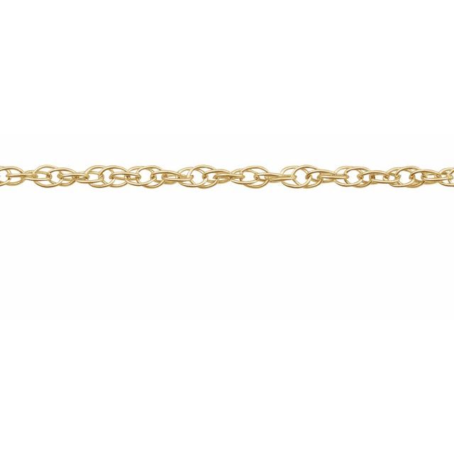 18K Yellow 1.5 mm Rope Chain by the Inch