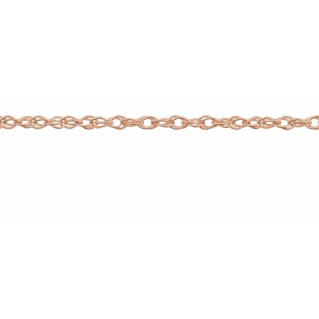 10K Rose 1.25 mm Rope Chain by the Inch