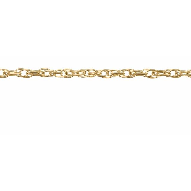 14K Yellow 1.5 mm Rope Chain by the Inch
