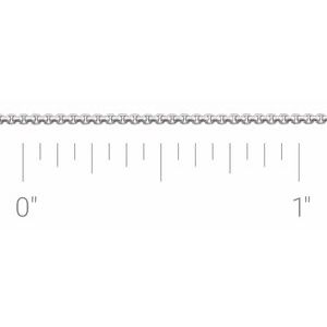 Sterling Silver 1 mm Rounded Box Chain by the Inch