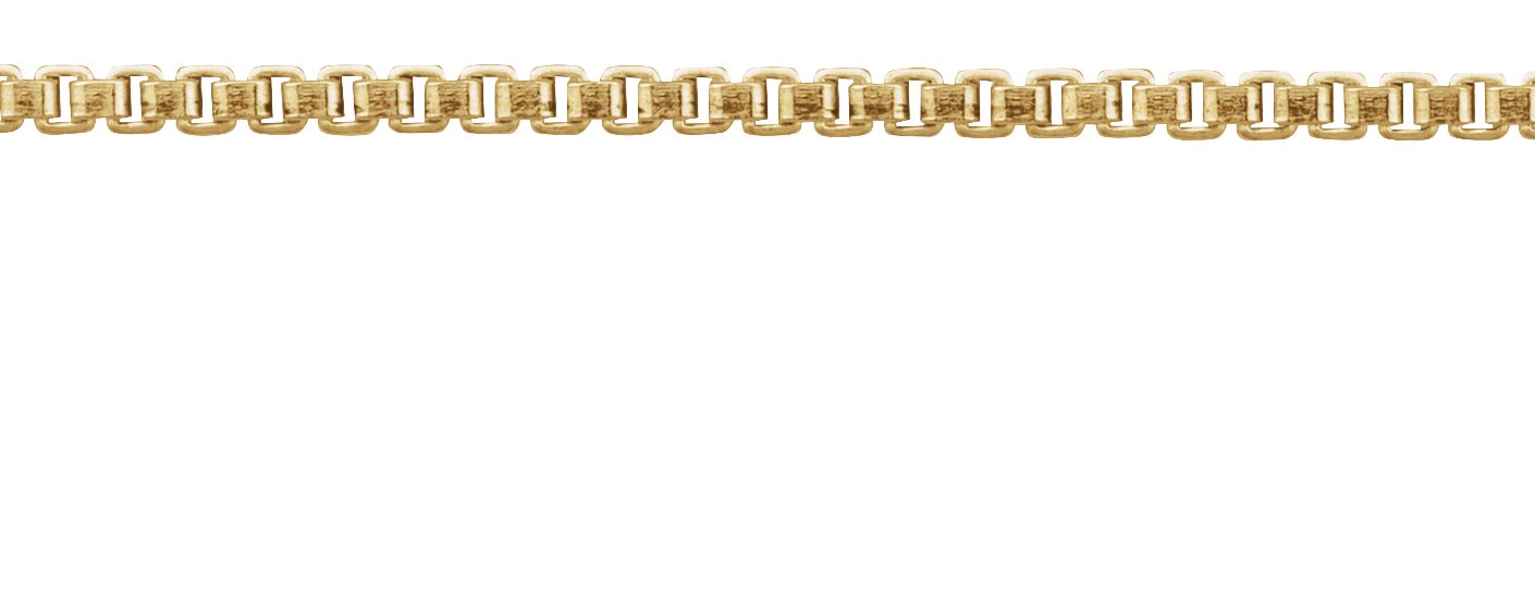 14K Yellow Gold-Filled Box Chain by the Inch view 2