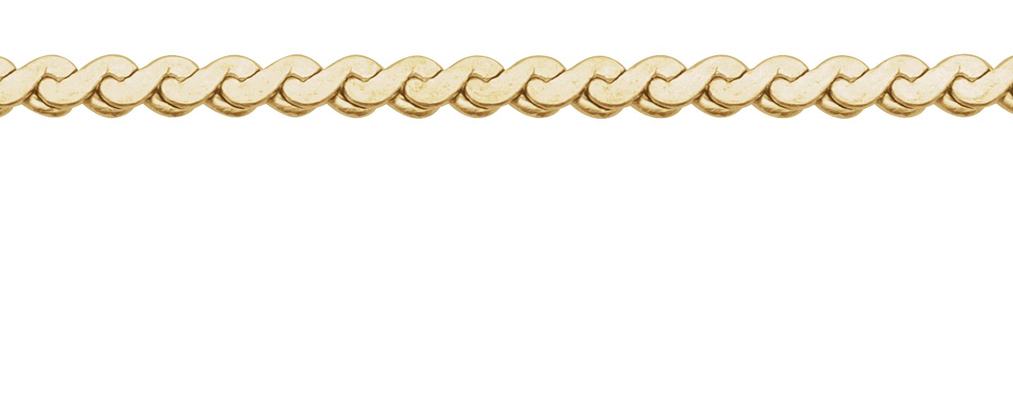 14K Yellow Gold-Filled 1.7 mm Serpentine Chain by the Inch view 2
