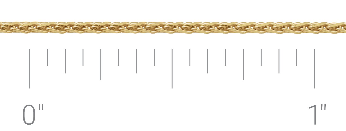 1.05 mm Diamond-Cut Wheat Chain