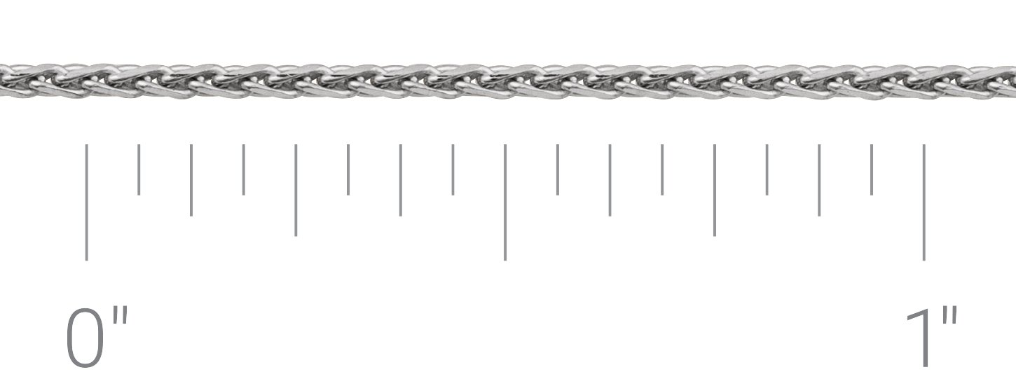 1.05 mm Diamond-Cut Wheat Chain