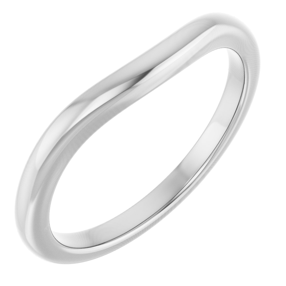 14K White Matching Band