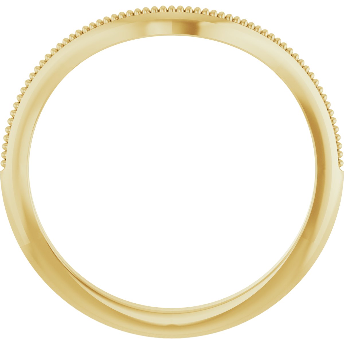 14K Yellow 8x6 mm Oval Matching Band-2