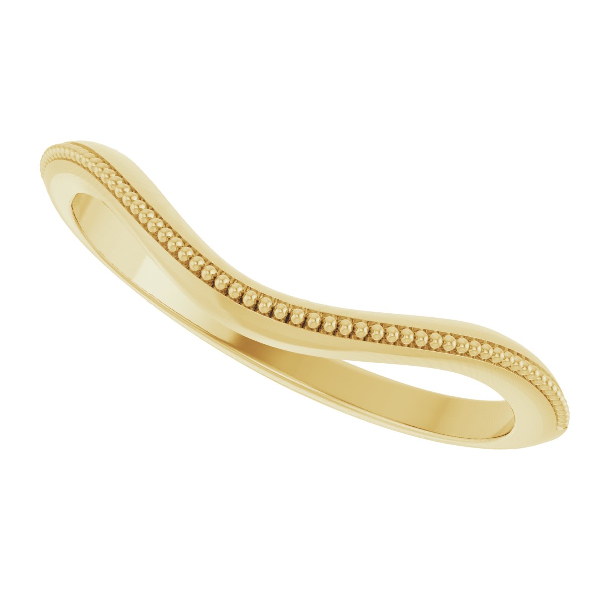 14K Yellow 8x6 mm Oval Matching Band-5
