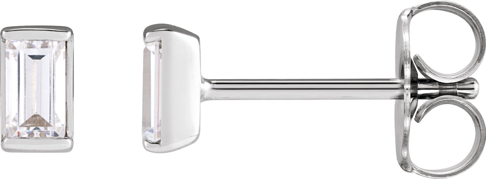 Platinum .05 CTW Natural Diamond Stud Earrings