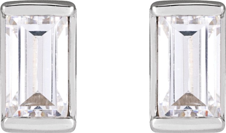 Platinum .05 CTW Natural Diamond Stud Earrings-2