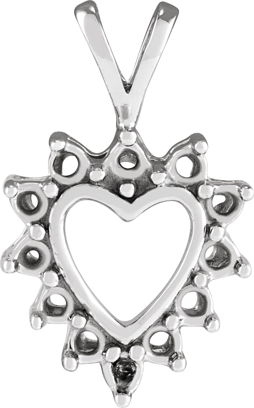 Accented Heart Pendant
