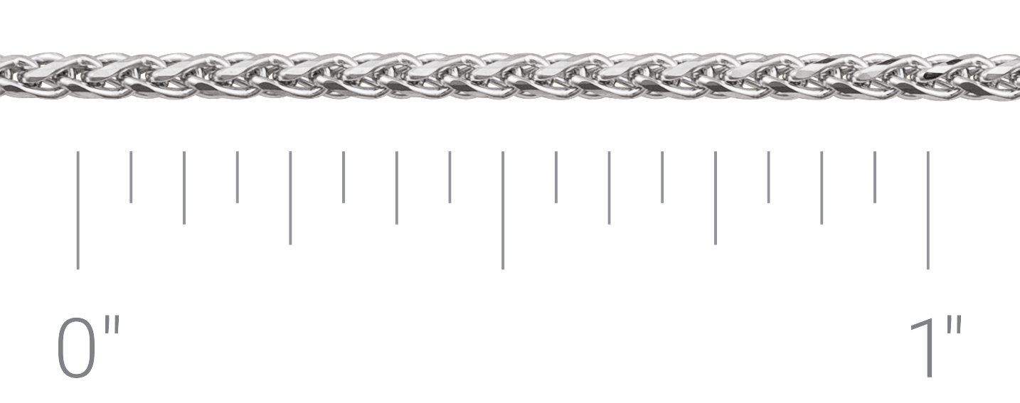 1.05 mm Diamond-Cut Wheat Chain