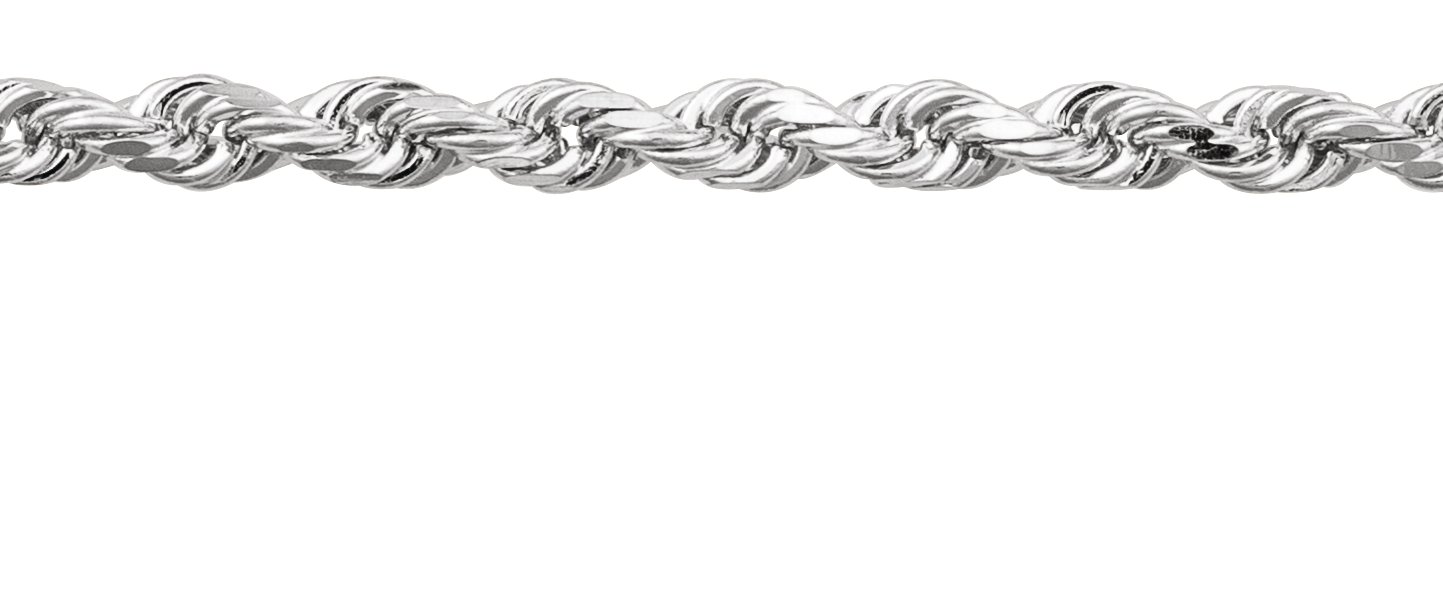 2.4 mm Diamond-Cut Rope 24" Chain view 2