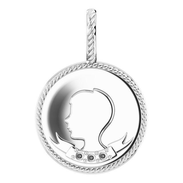 Engravable Child Silhouette Necklace or Pendant