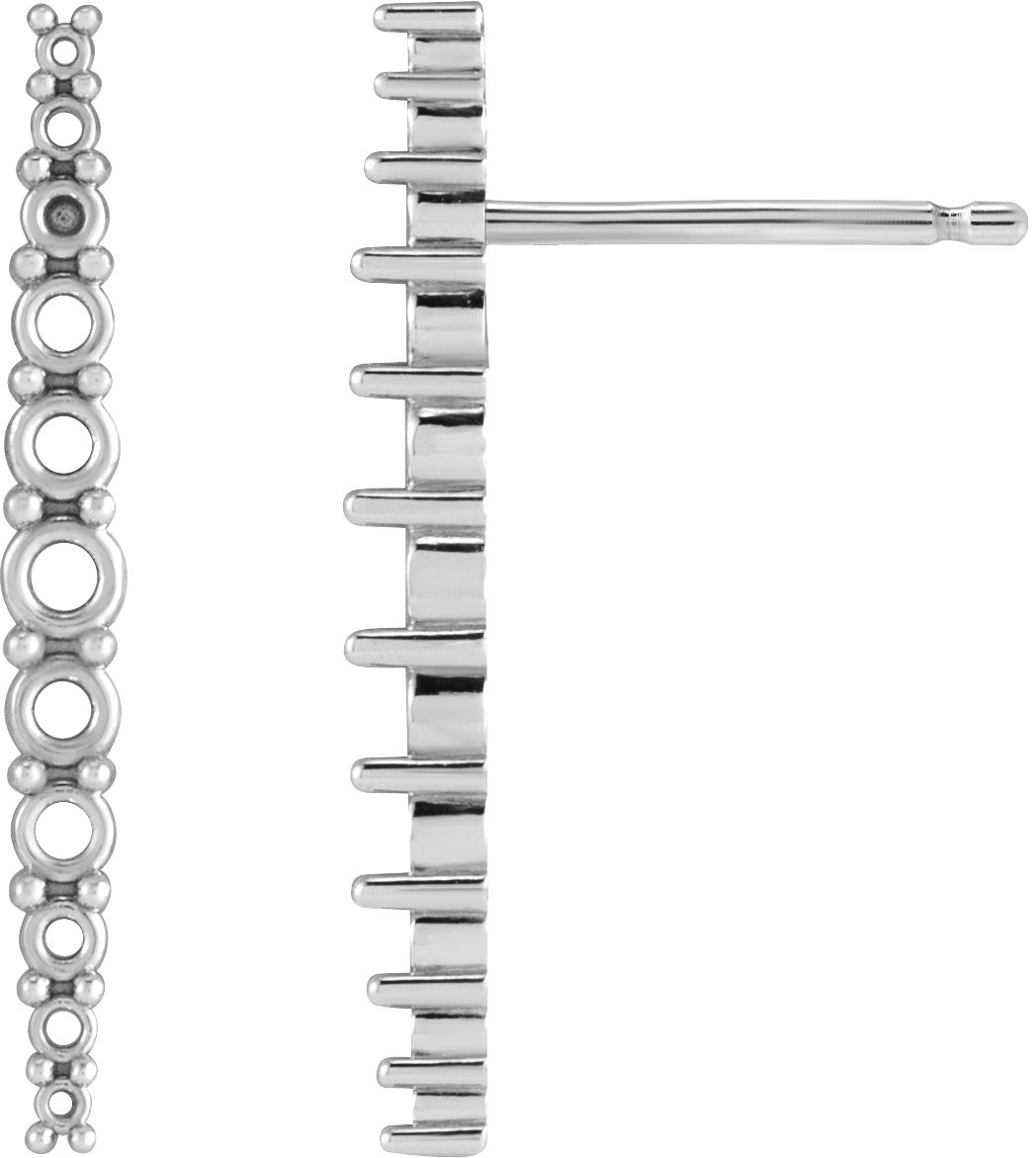 Accented Bar Earrings