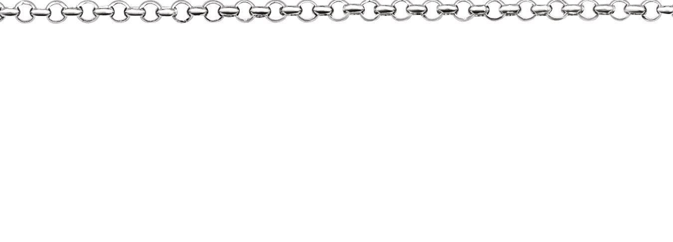 1 mm Rolo 20" Chain view 2