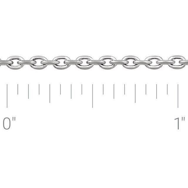 Sterling Silver 2 mm Cable Chain by the Inch