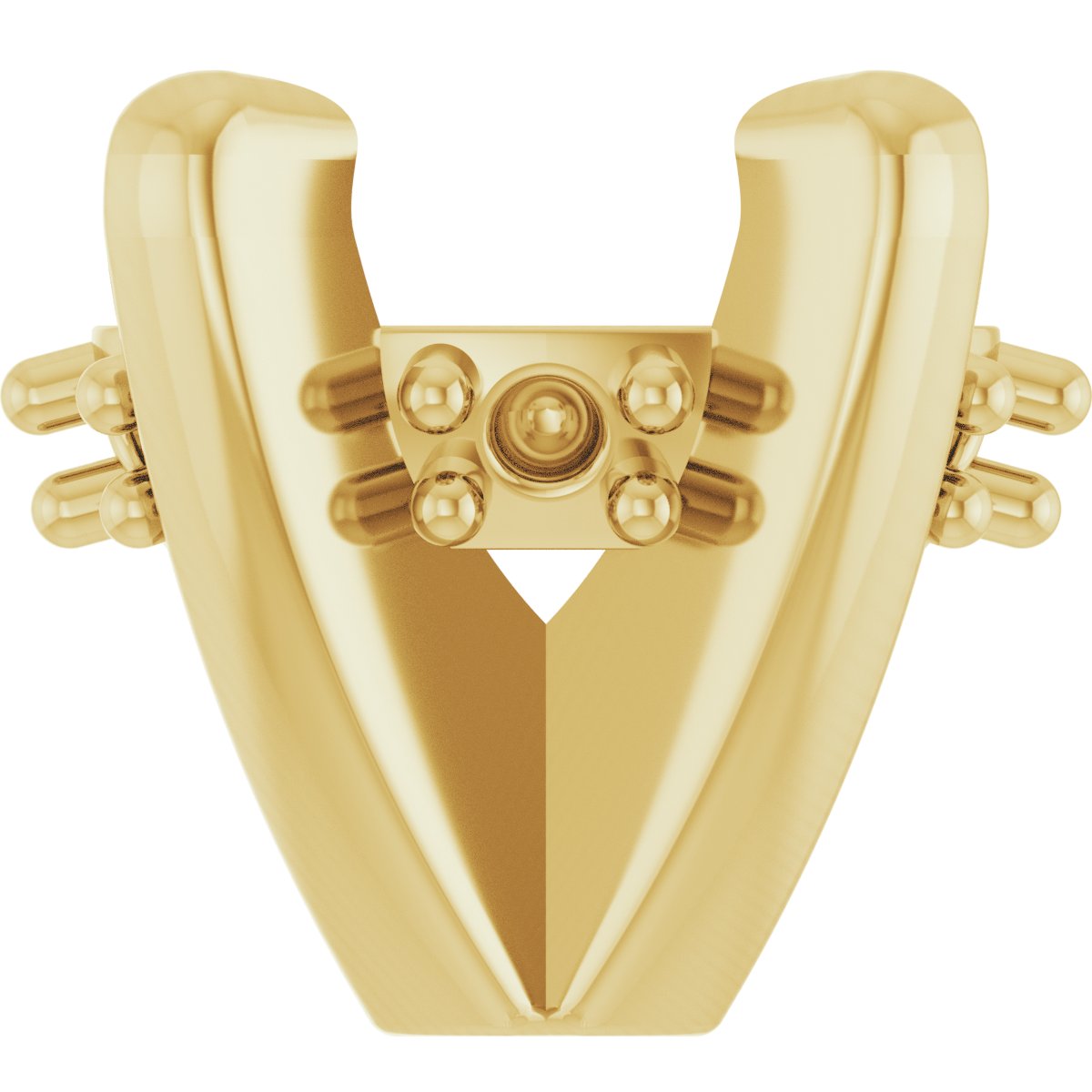Oval 4-Prong Hidden Halo-Style Shank Setting