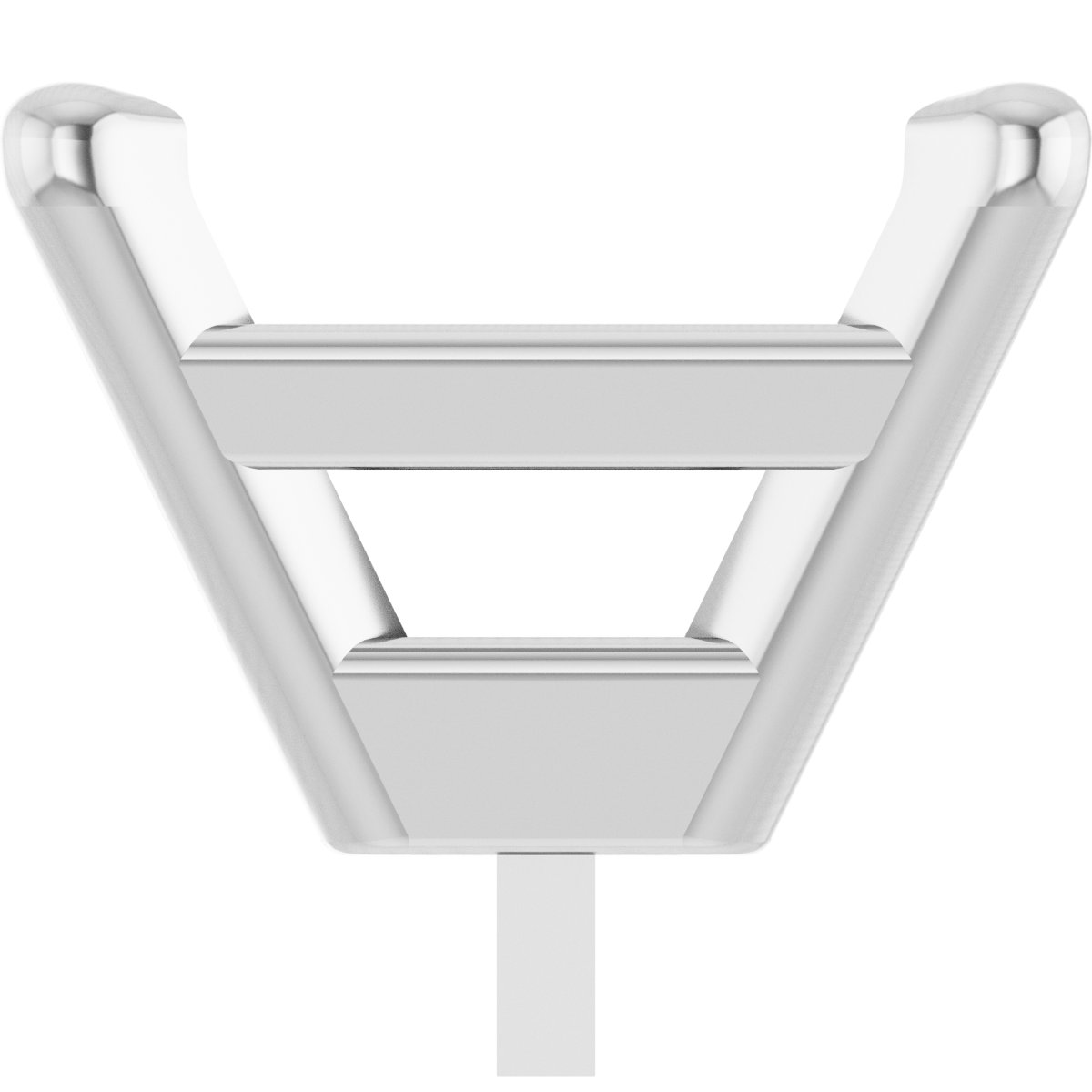 Square 4-Prong Tapered Low Peg Setting