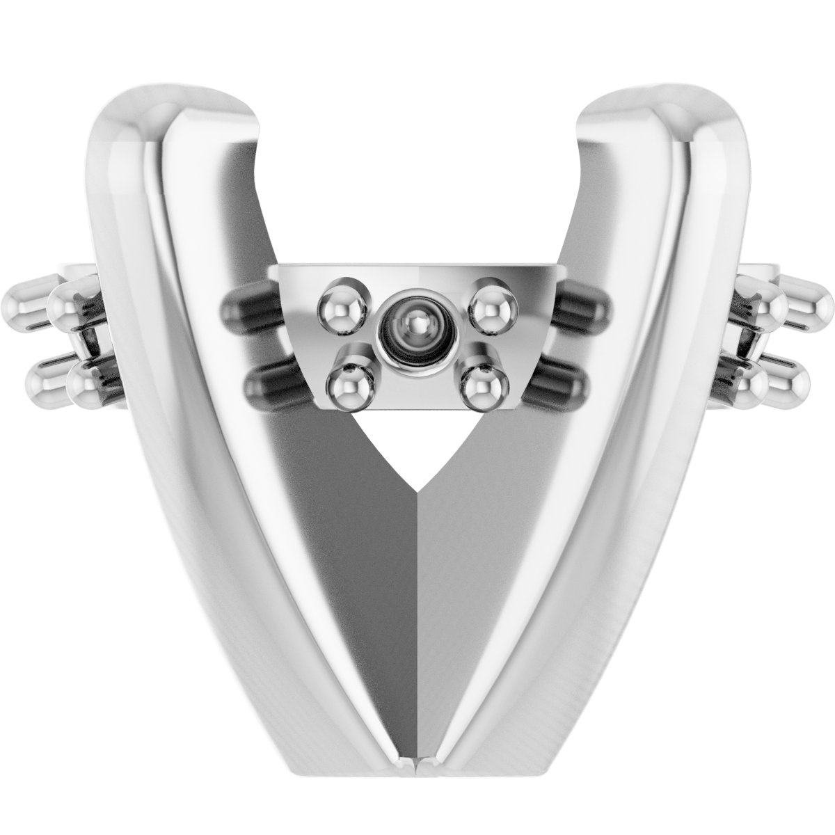 Oval 4-Prong Hidden Halo-Style Shank Setting