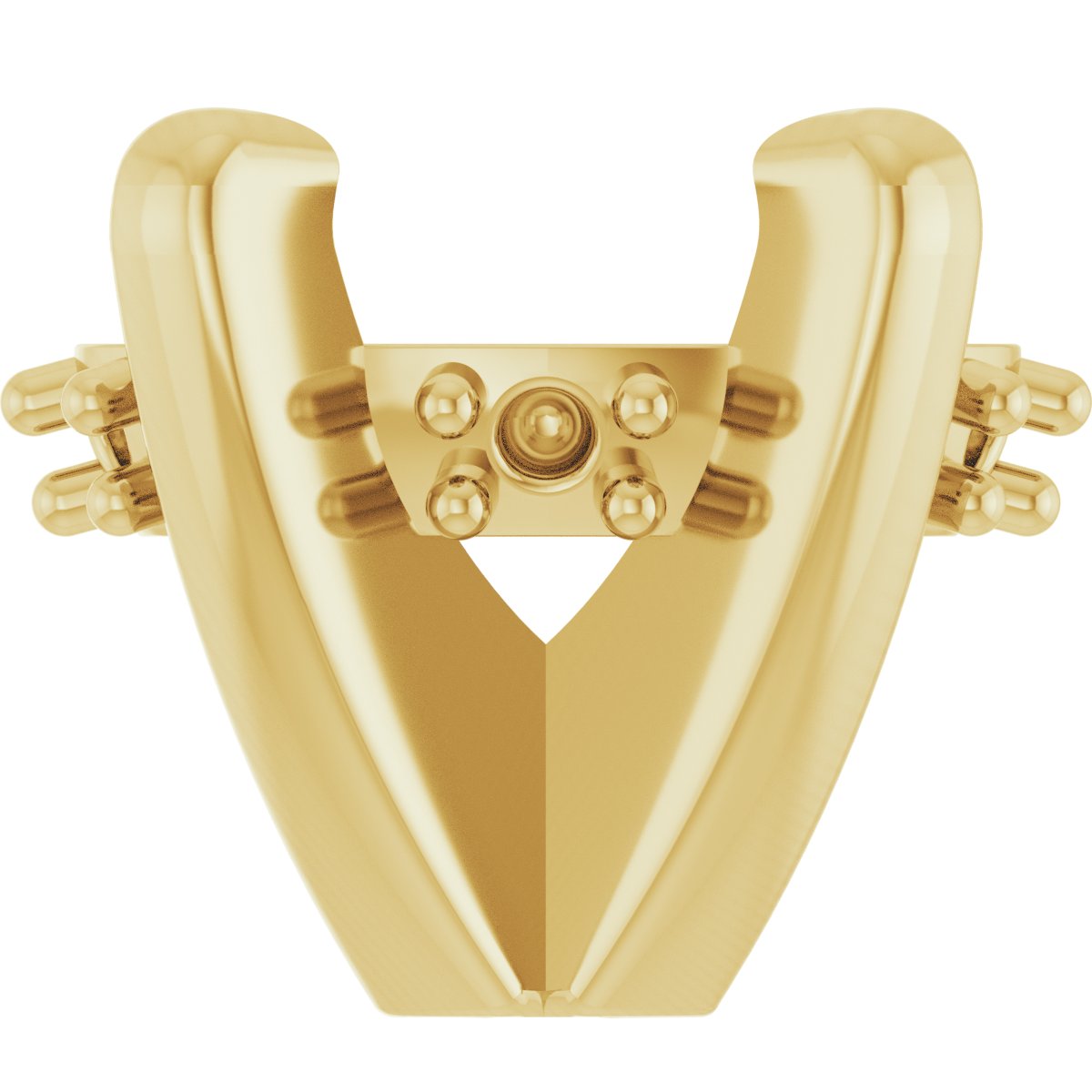 Oval 4-Prong Hidden Halo-Style Shank Setting