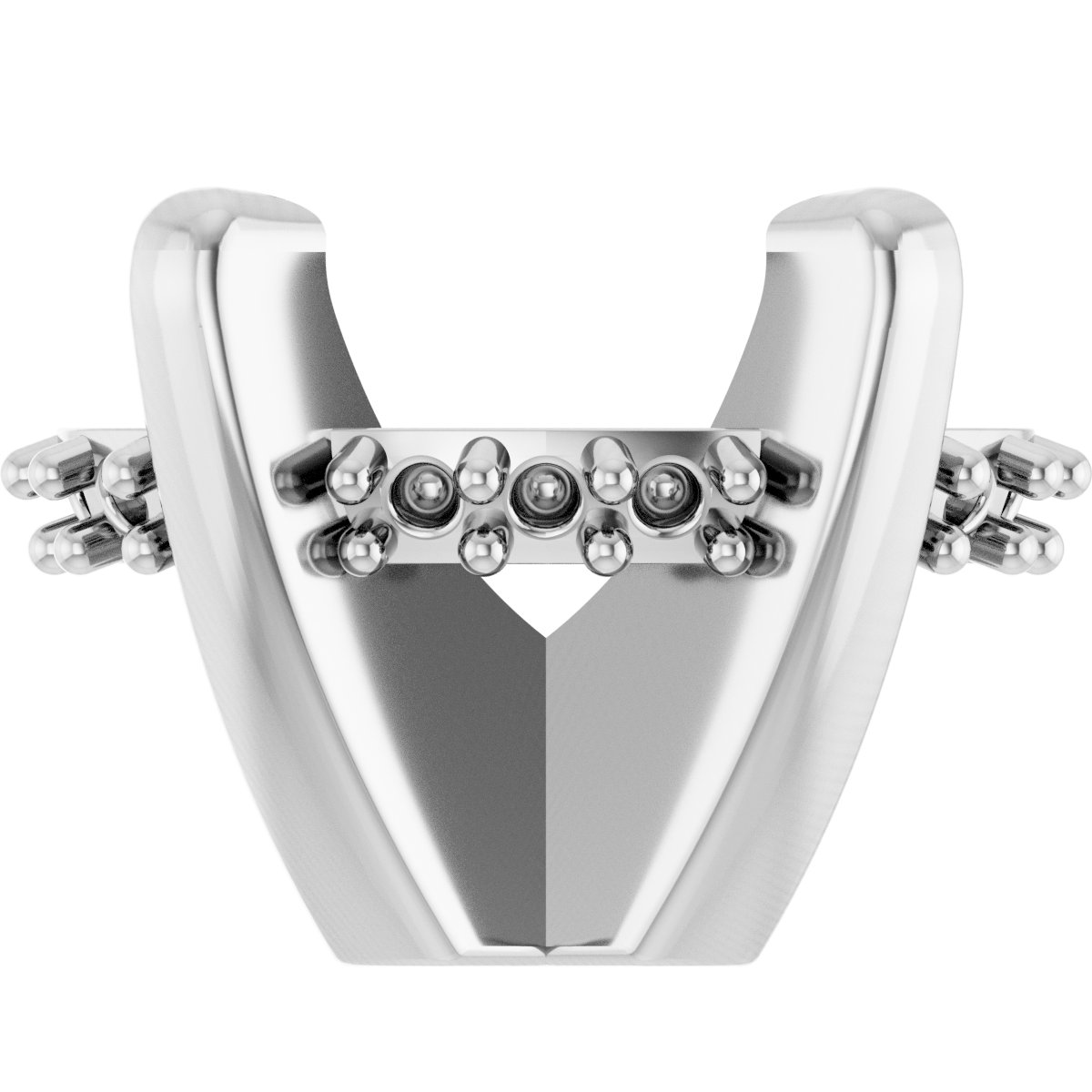 Oval 4-Prong Hidden Halo-Style Shank Setting