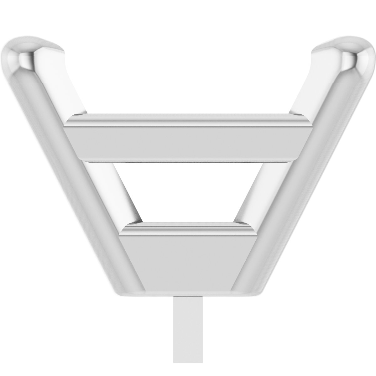 Square 4-Prong Tapered Low Peg Setting