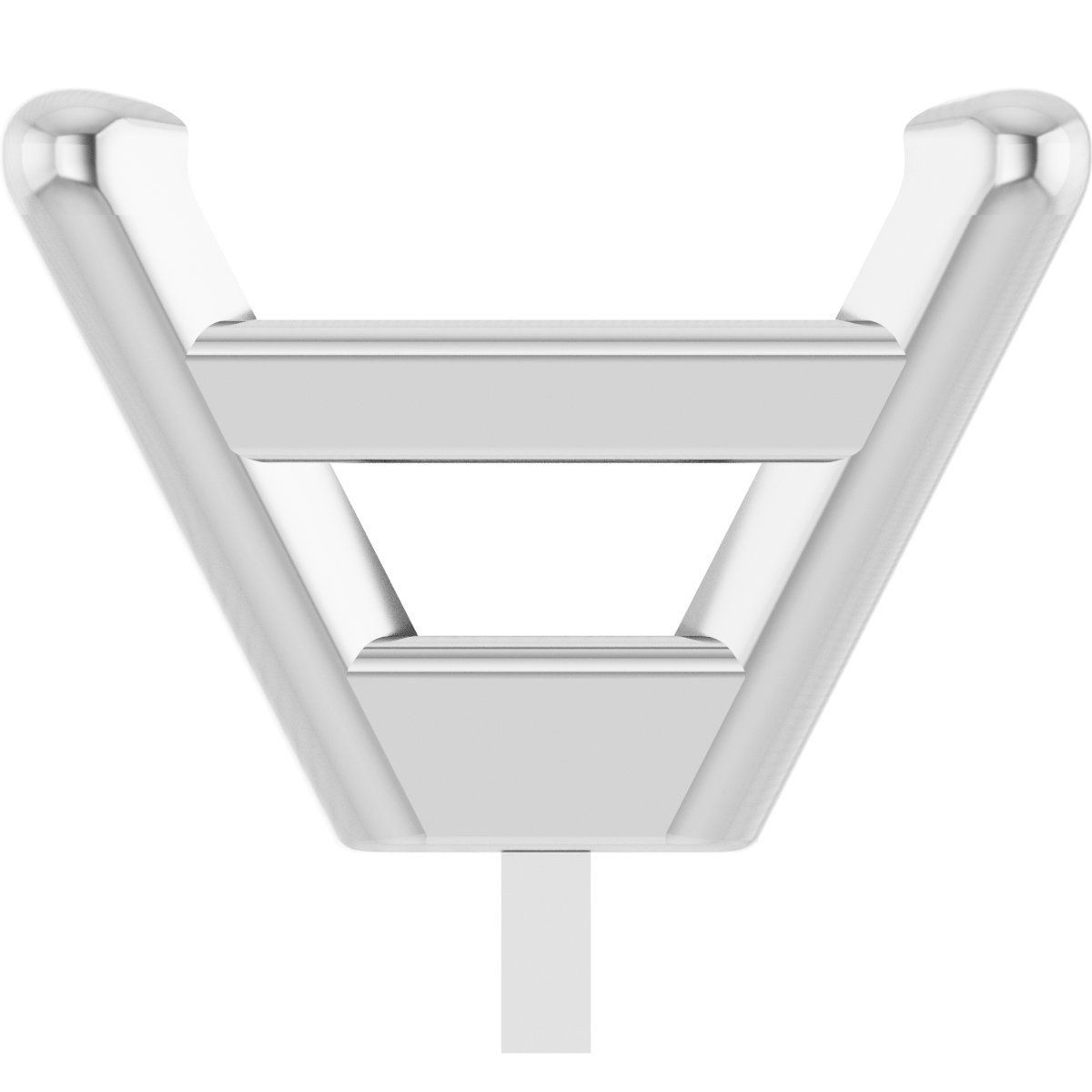 Square 4-Prong Tapered Low Peg Setting