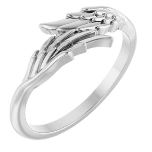 Sterling Silver Angel Wings Ring