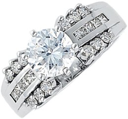 Platinum Diamond Engagement Ring .63 CTW Ref 193551