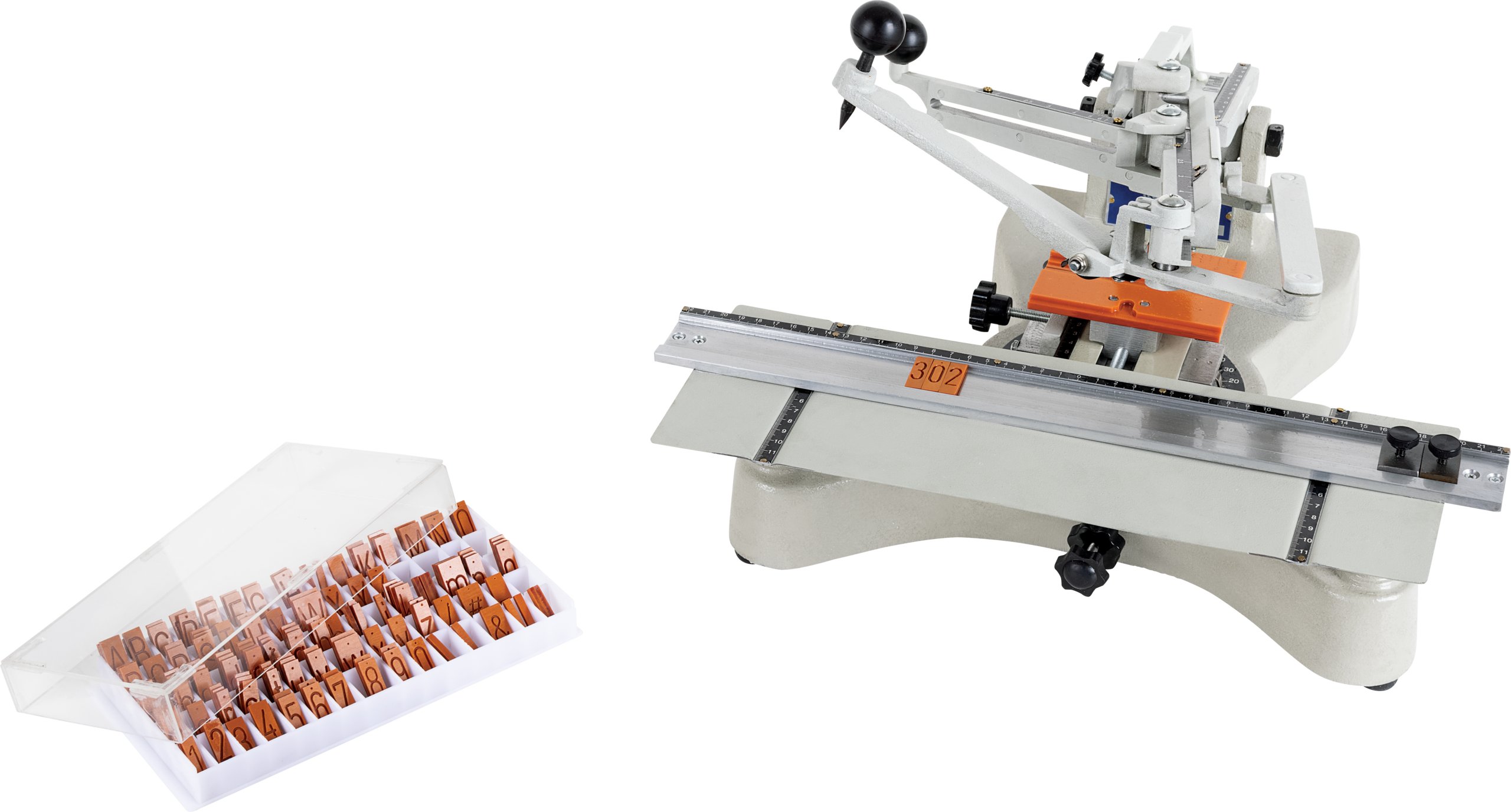 Grobet USA® Flat Manual Engraving Machine