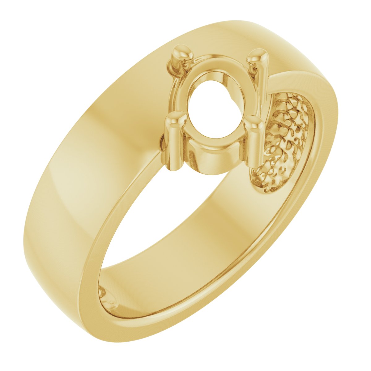 Asymmetric Solitaire Ring