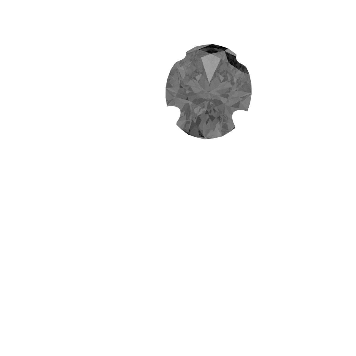 Asymmetric Solitaire Ring