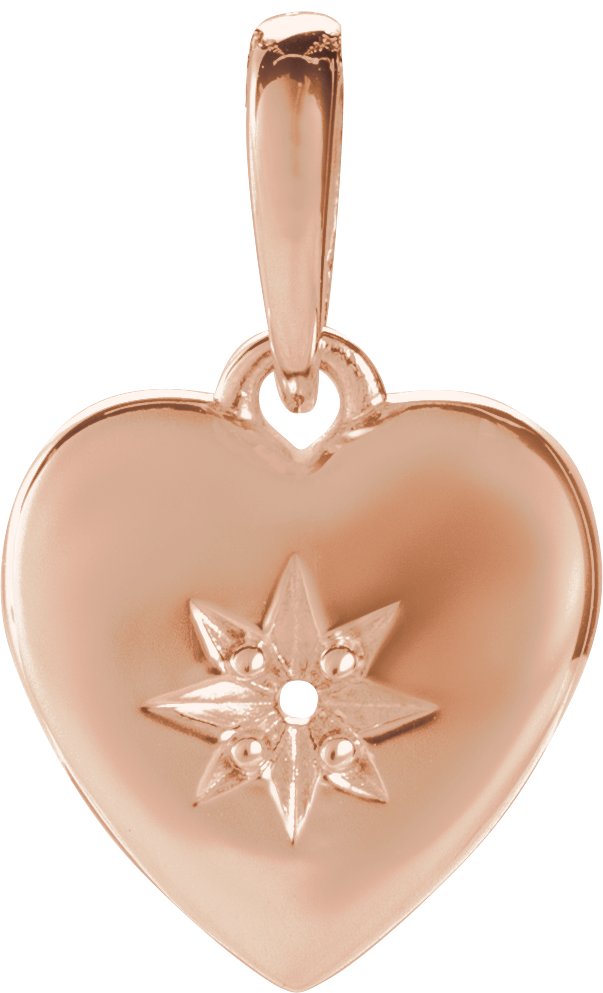 Accented Heart Necklace or Pendant