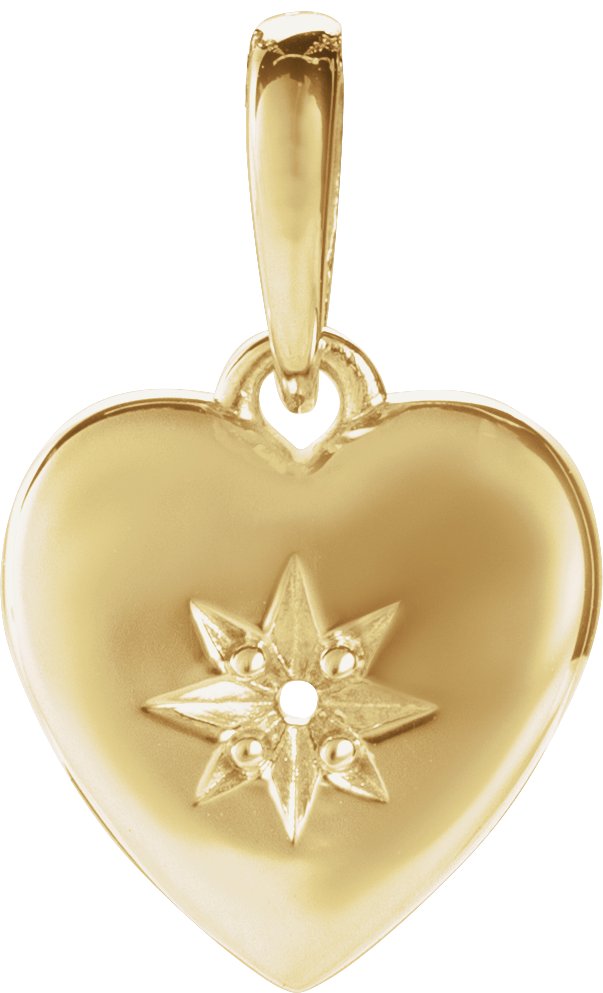 Accented Heart Necklace or Pendant
