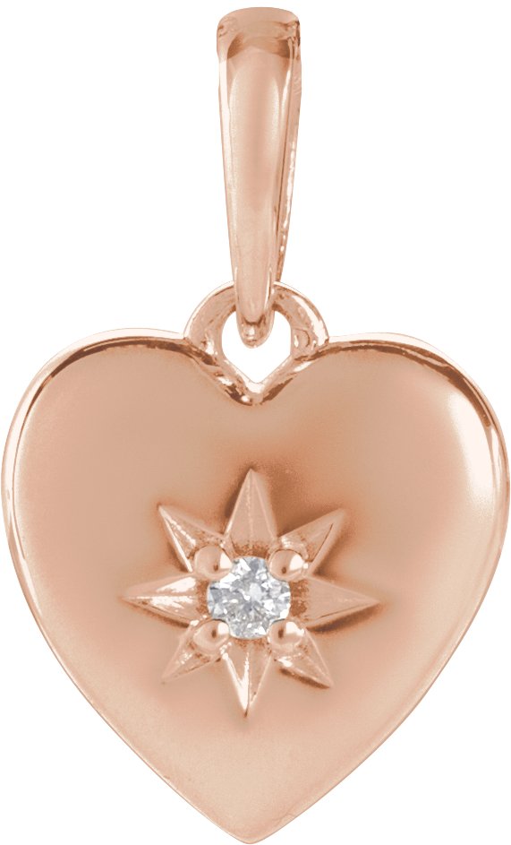 Accented Heart Necklace or Pendant