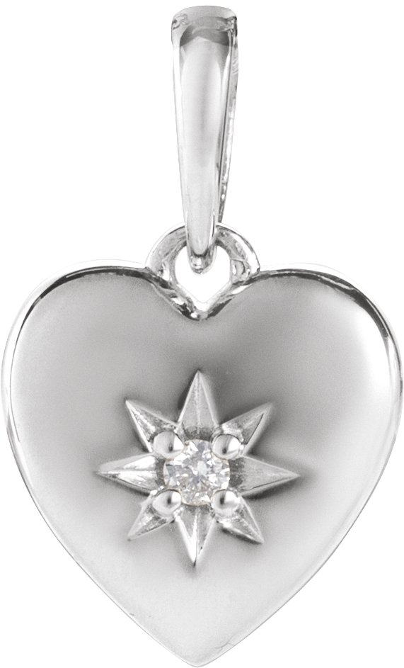 Accented Heart Necklace or Pendant