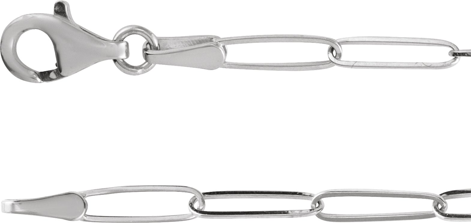 14K Бяло злато Accented  Сърце 7" Bracelet Монтаж