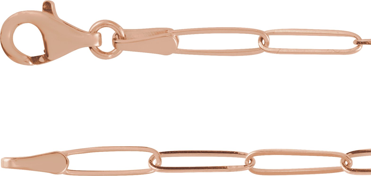 14K Розово злато Accented  Сърце 7" Bracelet Монтаж