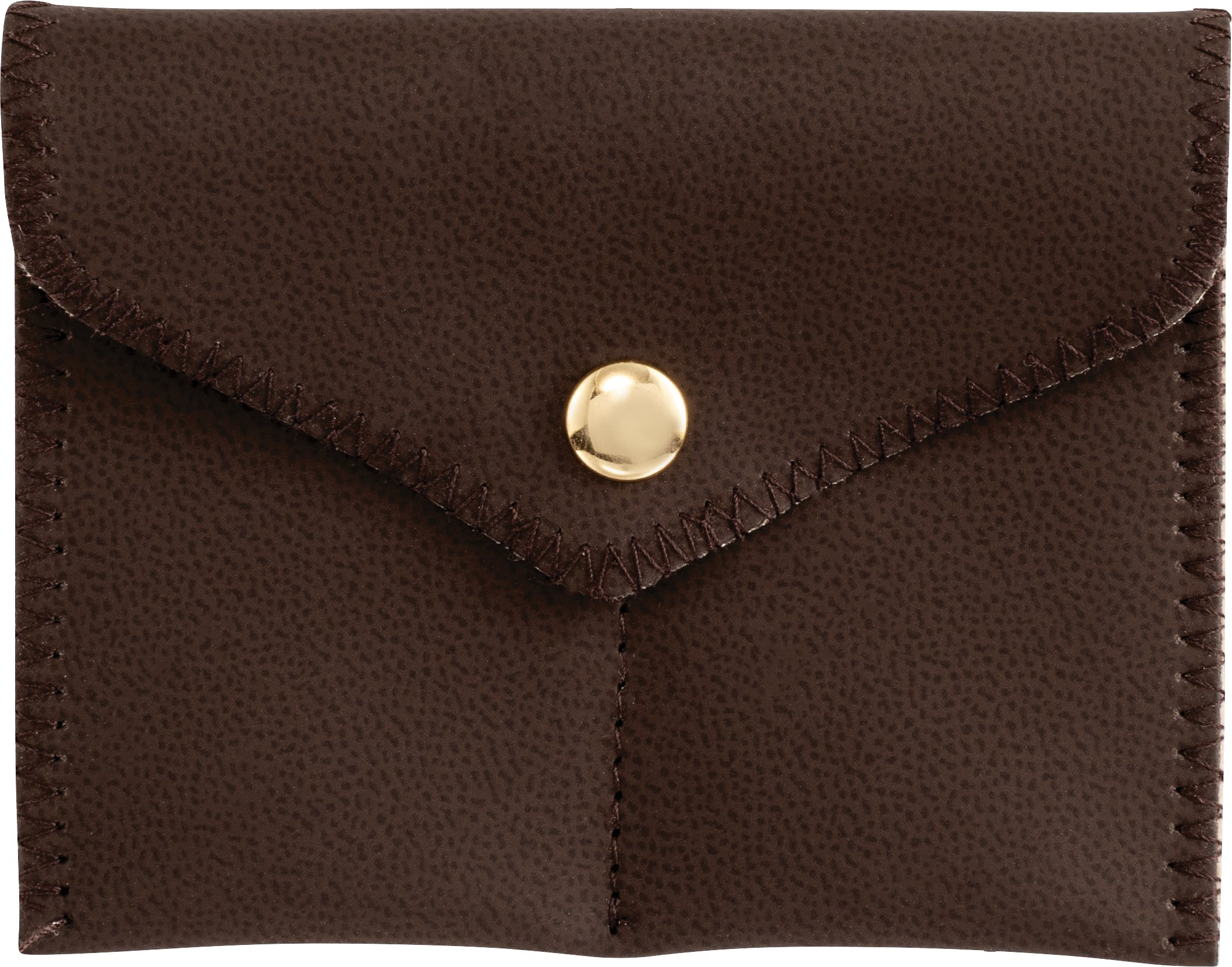 Leatherette Snap Closure Pouch with Insert