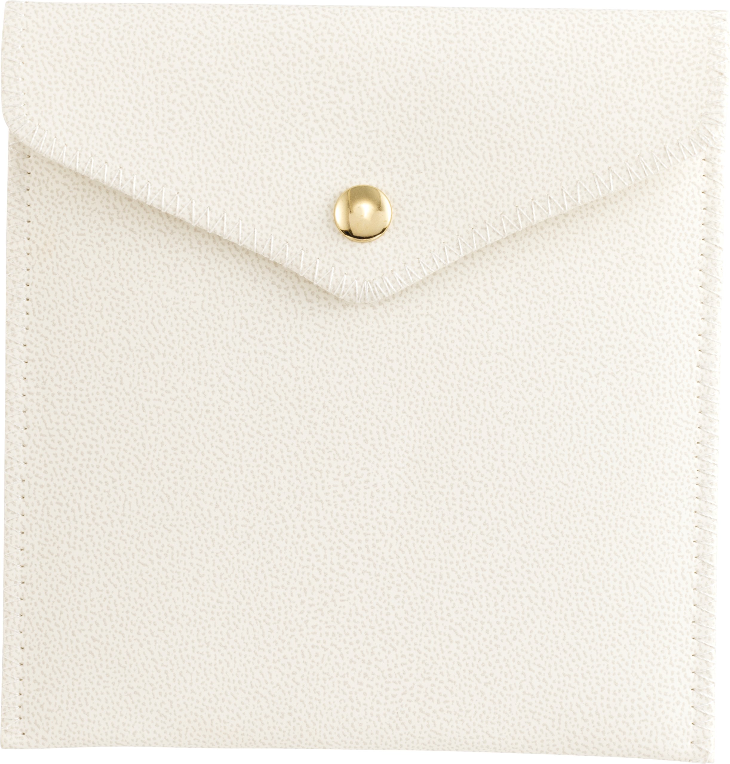 Leatherette Snap Closure Pouch with Insert