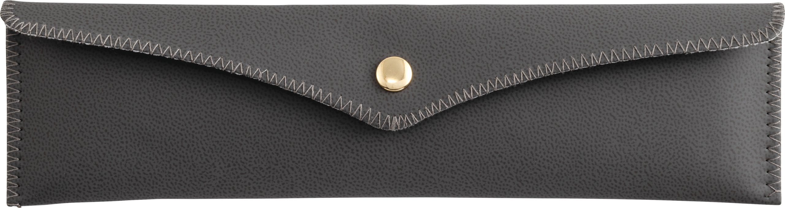 Leatherette Snap Closure Pouch with Insert