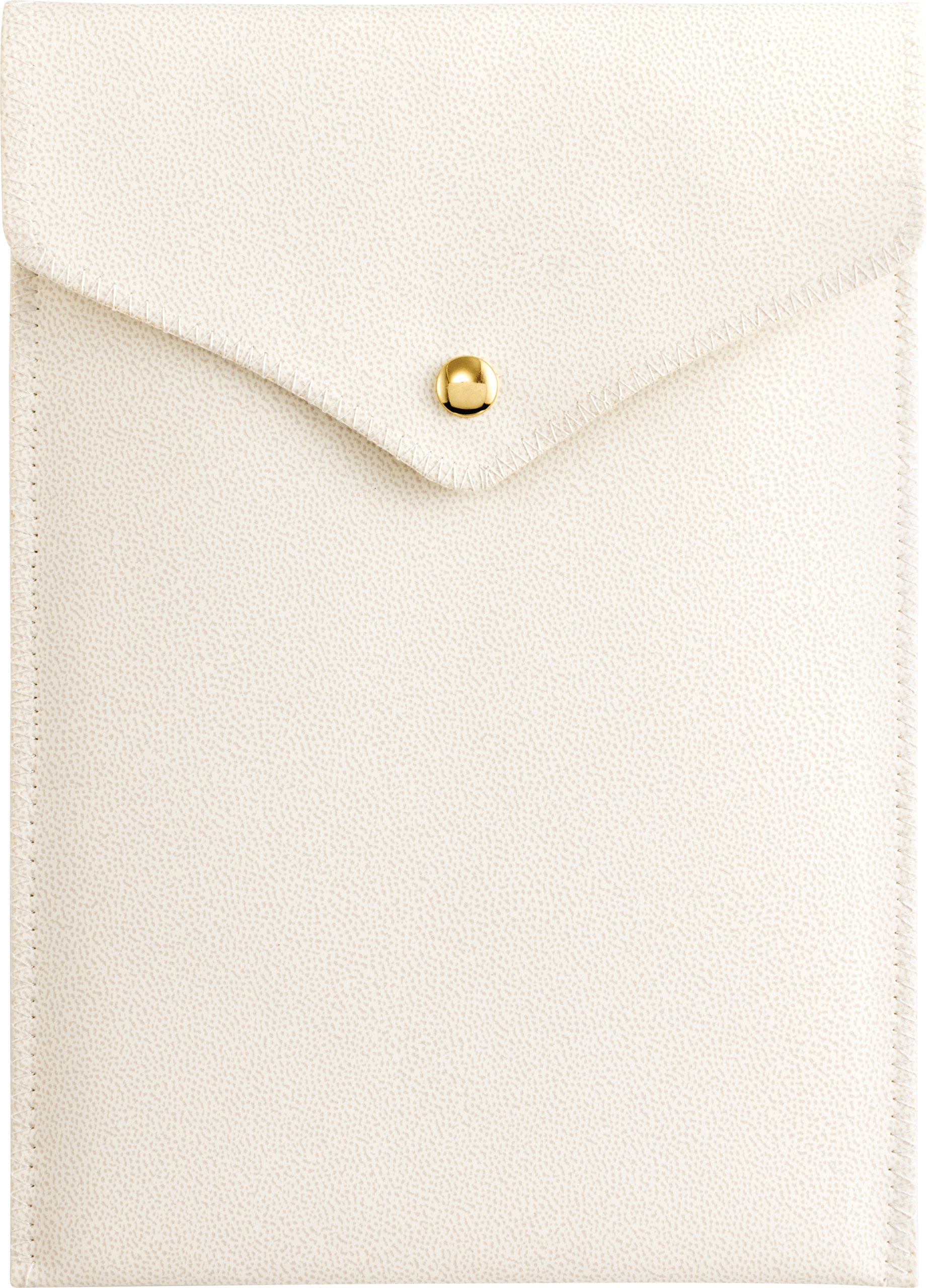 Leatherette Snap Closure Pouch with Insert