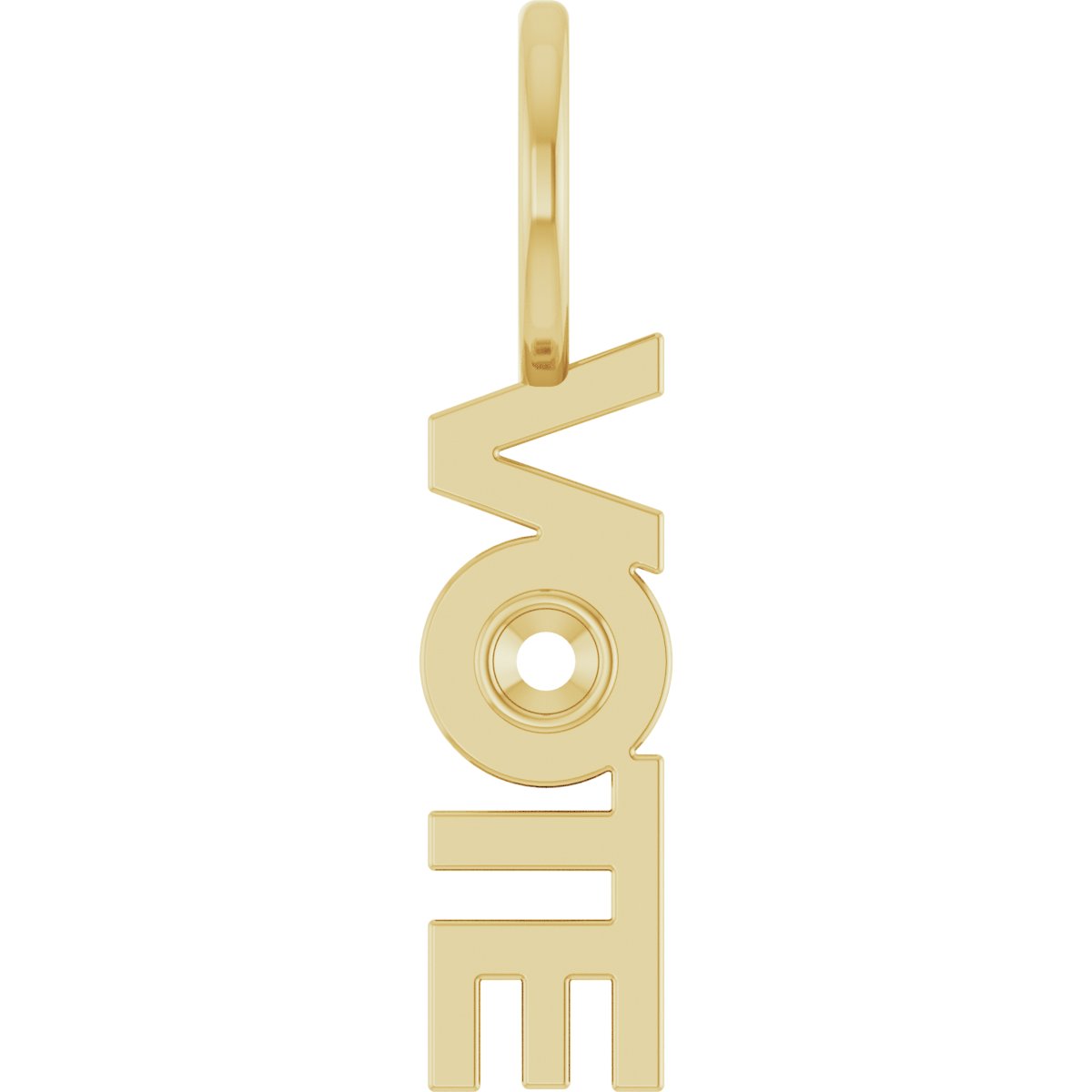 Accented Vote Charm/Pendant